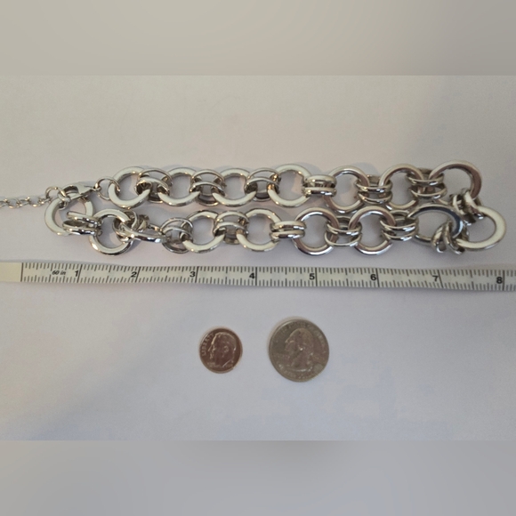 SILVER TONE NECKLACE MOBIUS, Gift Boxed #4 - Picture 5 of 12